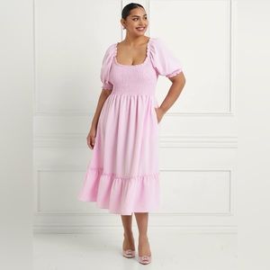 Size medium Louisa dress in pink. Worn only once. Stored folded.
